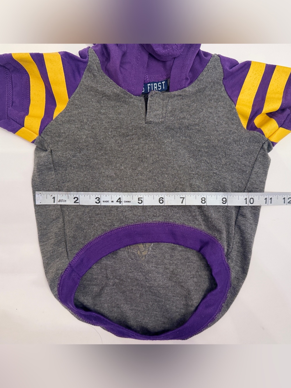 Minnesota Vikings NFL Dog Cat Throwback Hoodie Tee by Pets First - Size Small - Picture 9 of 15